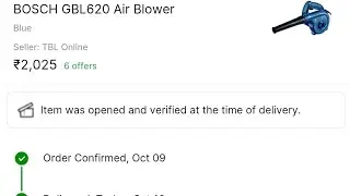 @amrtechindia  Unboxing BOSCH GBL620 Air Blower (Corded) in Rs.2,025/- Big Billion Days Sale 2023