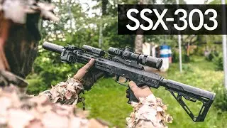 SSX-303. Silent Semi-Automatic Sniper Rifle.