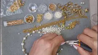 62. Master class: choker made of pearls and beads.