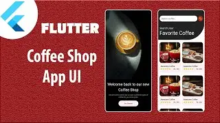 Coffee Shop App UI Design with Flutter | Flutter UI Design | Speed Code