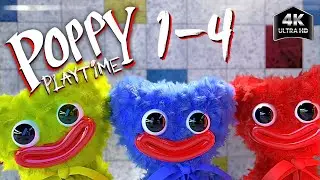 Poppy Playtime: Chapters 1-4 | Full Game Walkthrough | All Collectibles | 4K - No Commentary