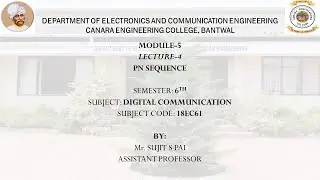 VTU DC (18EC61) M5 L4 PN SEQUENCE