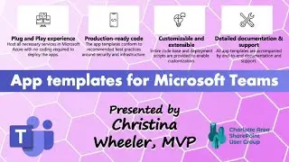 App Templates for Microsoft Teams with Christina Wheeler