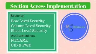 Section Access (Row level/Column level/sheet level security) Implementation #Part 37
