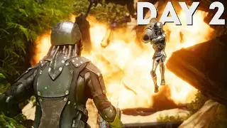 Day 2 RAIDING On ARK ASCENDED SMALL TRIBES - PVP