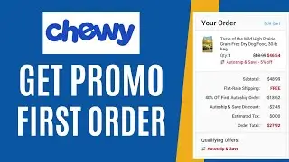 How to get promo code for chewy first order