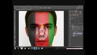 photoshop tutorial flag paint on face