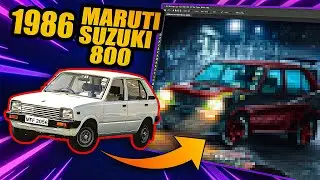 Modified 1986 Maruti Suzuki 800 Into Cyber Car !