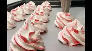 Chocolate Dipped Peppermint Meringues