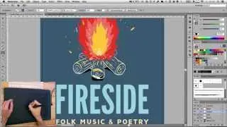 Create a Folk Gig Poster in Adobe Illustrator - Wood