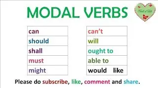 MODAL VERBS