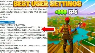 The Best Game USER SETTINGS TO GET RID OF FORTNITE FPS STUTTERS AND LAG IN CHAPTER 2 REMIX...