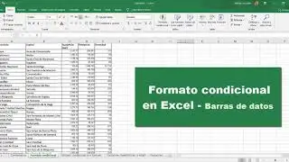 06 - Glezbim - Curso de Excel Avanzado - Formato condicional - Barras de datos