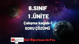 SORU ÇÖZÜMÜ 6.Sınıf Çalışma Yaprağı-1