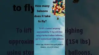 Baloons vs Gravity | How many baloons does it take to fly?  
