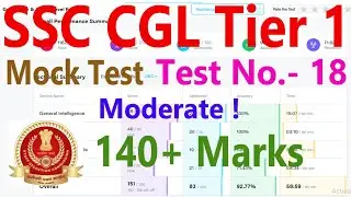 🎯SSC CGL 2024 Mock Test No.- 18 Testbook | Target SSC CGL 2024, Math,GK, Reasoning & English