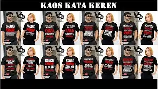 PILIHAN DESAIN KAOS KATA KATA KEREN TERBARU | MERAH PUTIH