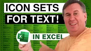 Excel - Icon Sets for Text? - Episode 2067