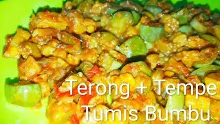 Terong 🍆+ Tempe Tumis Bumbu