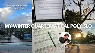 midterm szn vlog 📚 | Winter Quarter at Cal Poly SLO 🐎 #study #college #calpolyslo
