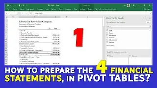 FINANCIAL STATEMENTS IN EXCEL USING ⚡️PIVOT TABLES ⚡️ | Analysis | Charts| Download] [PART 1/4]