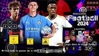 eFootball PES PPSSPP 2024 Android Latest Transfer & New Update Kits 2025 Real Faces Best Graphics HD