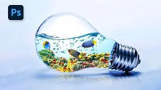Photoshop Tutorial | Photoshop Manipulation  | Water Splash in Bulb