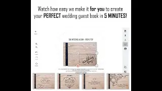Design your PERFECT wedding guest book in 5 MINUTES!