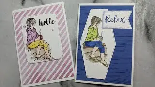Make a card for a friend using Coffee with Friends stamp set from Stampin' Up