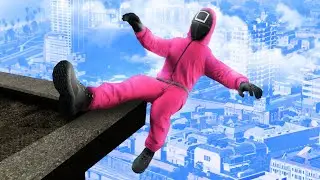 GTA 5 SQUID GAME Guard • Funny/Crazy ragdolls episode 20