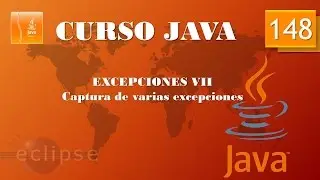 Curso Java  Excepciones VII. Captura de varias excepciones. Vídeo 148