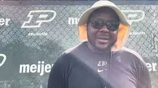 OL coach Marcus Johnson talks about his group on the last day of fall camp