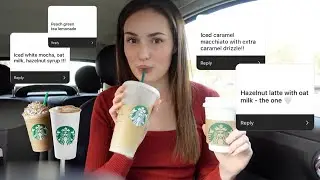 Trying & rating your STARBUCKS orders! | Megan Ryder