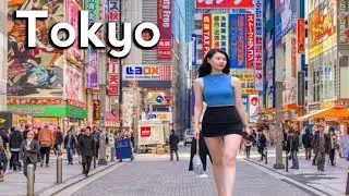 Tokyo,walking tour in Japan 🇯🇵 4k People pray at this temple walking tour