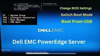 Change System BIOS Settings in Dell EMC PowerEdge Server | How to Switch Boot Mode | Boot from USB
