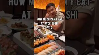 How much can I eat at AYCE #sushi 😱