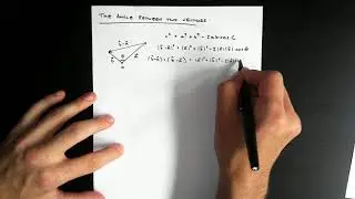 The Angle Between Two Vectors - PreCalculus