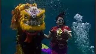 Wah! Ada Barongsai Dibawah Laut Ancol!