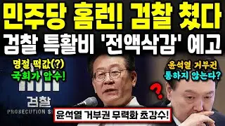 민주당이 해냈다! 결국 '검찰 특활비 전액 삭감' 던졌다 ㄷㄷ 정권 & 정치검찰 초비상사태!