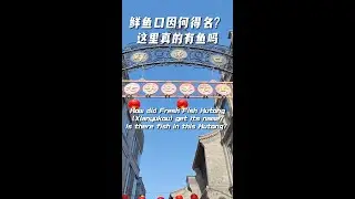 How did Fresh Fish (Xianyukou) get its name? Is there fish in this Hutong?