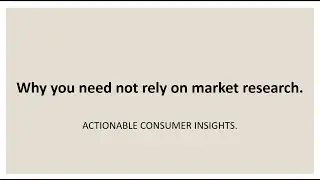Why you don't need market research