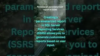 Parameterised Report in SSRS | SSRS Tutorials | SSRS For Beginners