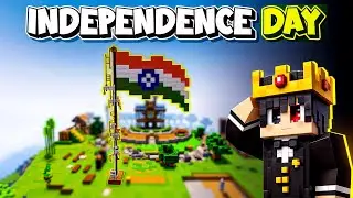 Celebrating independence day in Minecraft 🇮🇳🫡