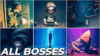 Little Nightmares 2 - All Monsters/Bosses/Villains - FULL Gameplay (No Deaths) [2K 60FPS]