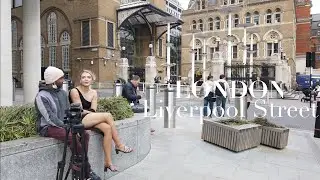 London Liverpool Street | London Walk | City of London [4K HDR]