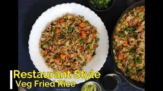 Chinese Veg Fried Rice Street Style Easy and Quick Recipe
