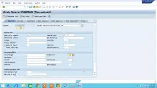 How to create material master in sap mm