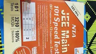 NTA jee main speed tests by disha publication😀😀👍