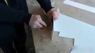 Как изготавливают Наружную рекламу.Плафон Штора первый этап