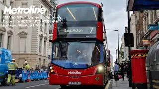 *BRAND NEW* Journey on Metroline's Route 7 | WHD2717 (LK70 AZJ) | Wright Hydrogen Streetdeck FCEV